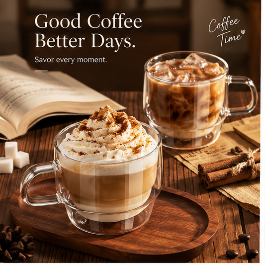 DAILYMERO® Rounded Café Mug – A Low Profile for Cozy Coffee Moments