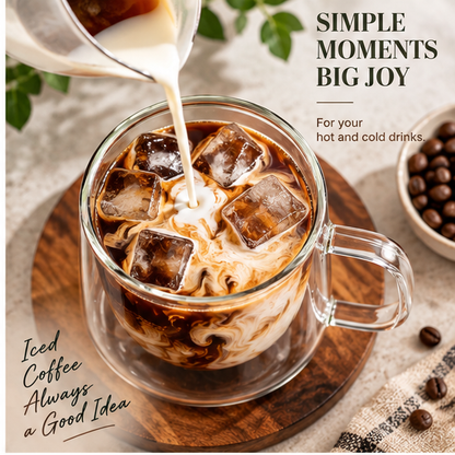 DAILYMERO® Floating Bowl Coffee Mug – Sculptural Style for Layered Coffee