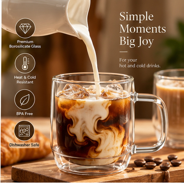 DAILYMERO® Rounded Café Mug – A Low Profile for Cozy Coffee Moments